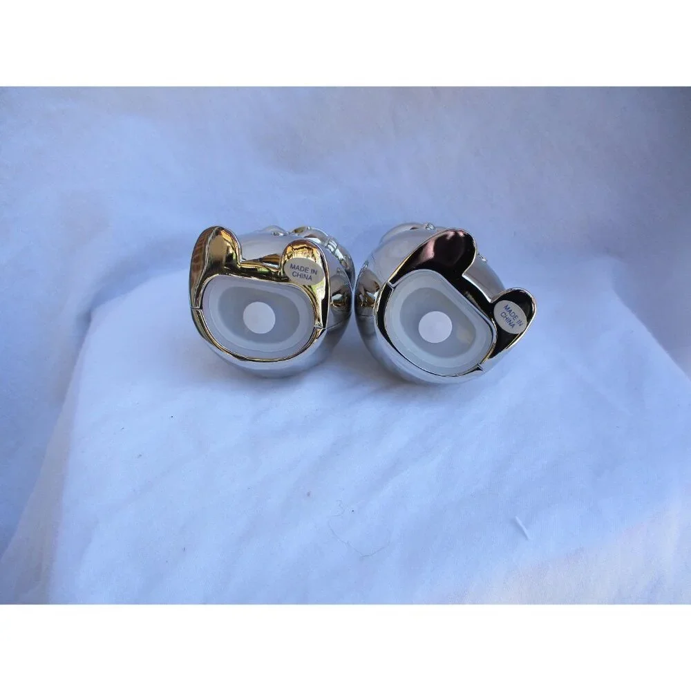 Christmas snowmen salt pepper shakers International‎ silver Holiday decor